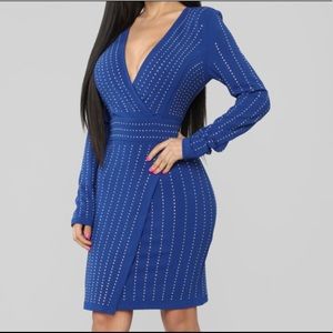 Dress with rhinestones